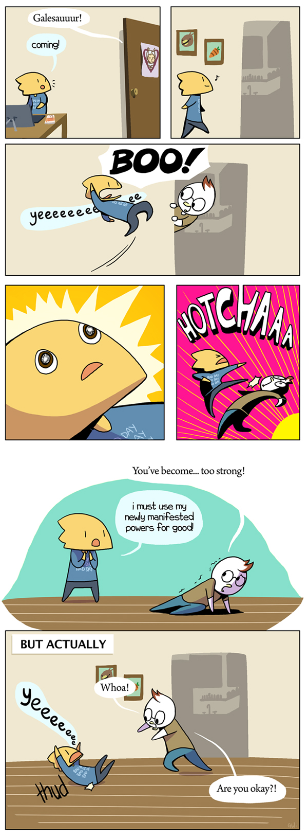 things that galesaur is not: chuck, sabrina the teenage witch, sailor moon :(